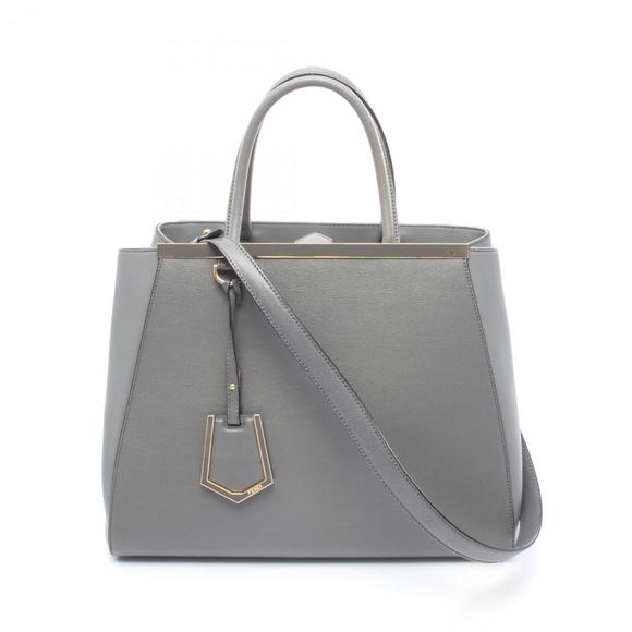 FENDI Gray Leather Bag - Picture 1 of 8
